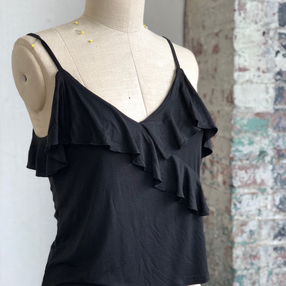 NWT American Eagle, stretch cotton ruffle tank